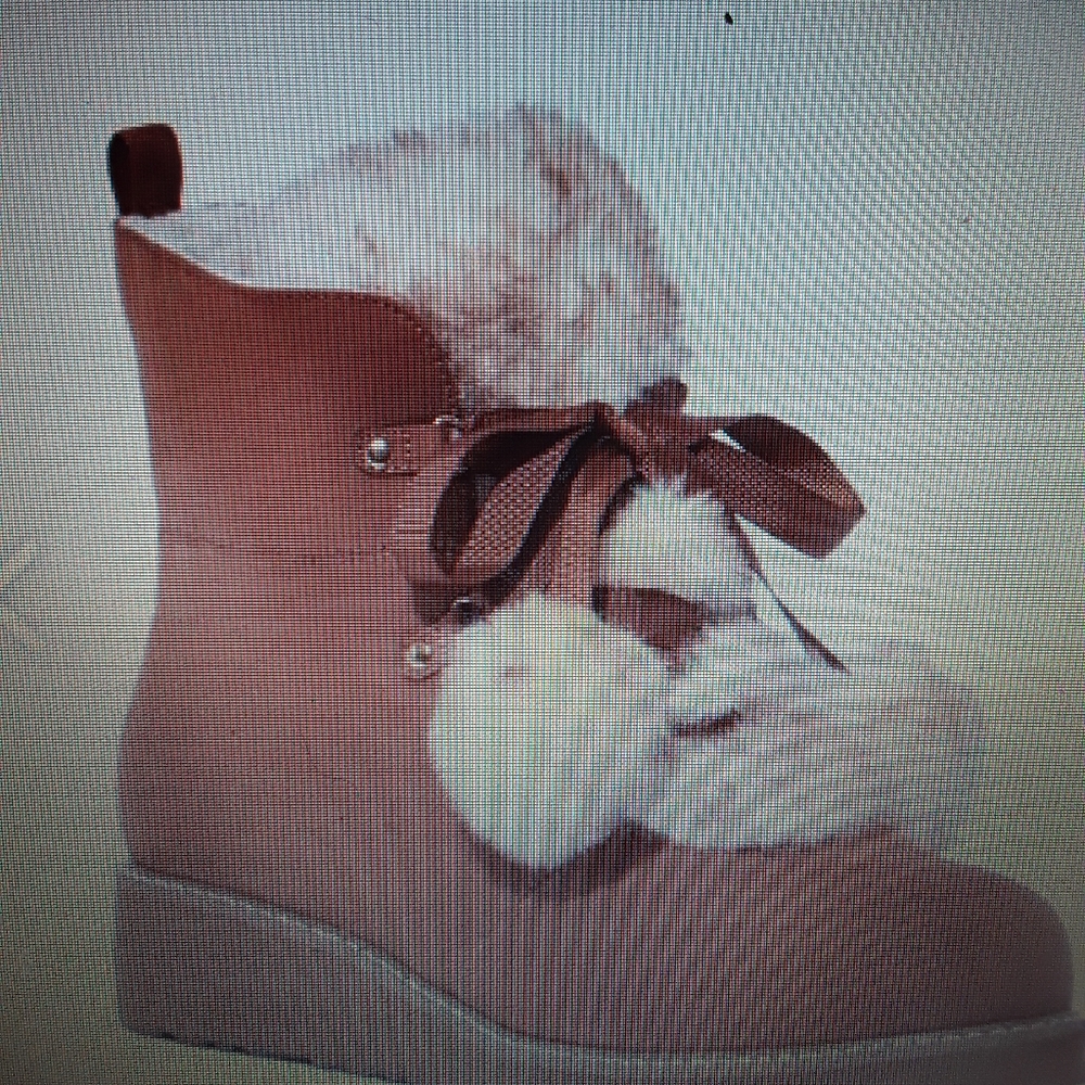 Boots with tags